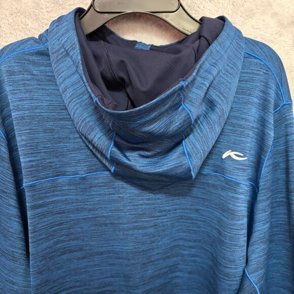 KJUS Sweatshirt Mens XL Liam Hooded Midlayer Wool Blend Stretch Pullover Logo - Picture 11 of 11